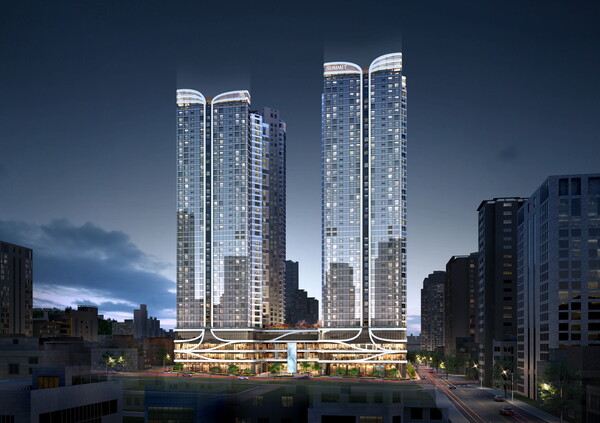 대우건설이 부산에서 선보인 서면 써밋 더뉴 투시도/대우건설