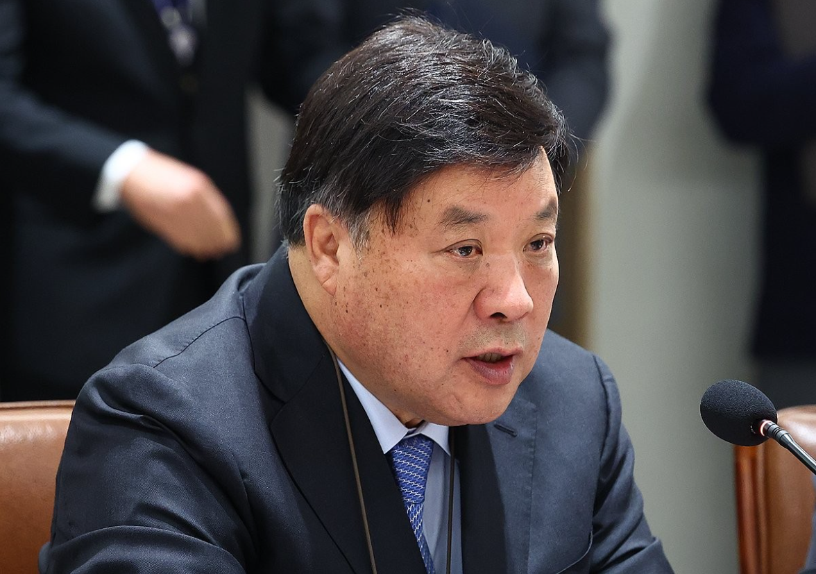 2025년 11월 16일 서정진 셀트리온 회장이 용산 대통령실에서 열린 한미 관세협상 후속 민관 합동회의에서 발언하고 있다./사진=연합뉴스