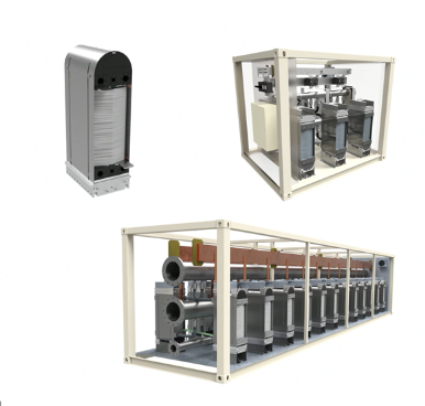 파일럿 테스트 및 상업생산을 개시한 이볼로의 음이온 교환막 수전해 스택의 모습 (. 2025.11.24./자료=GS건설