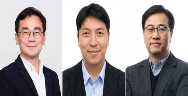 (왼쪽부터) 김기준 중대형사업부 극판센터장 부사장, 이종훈 소형사업부 파우치개발팀장 부사장, 정현 경영진단팀장 부사장./사진=삼성SDI